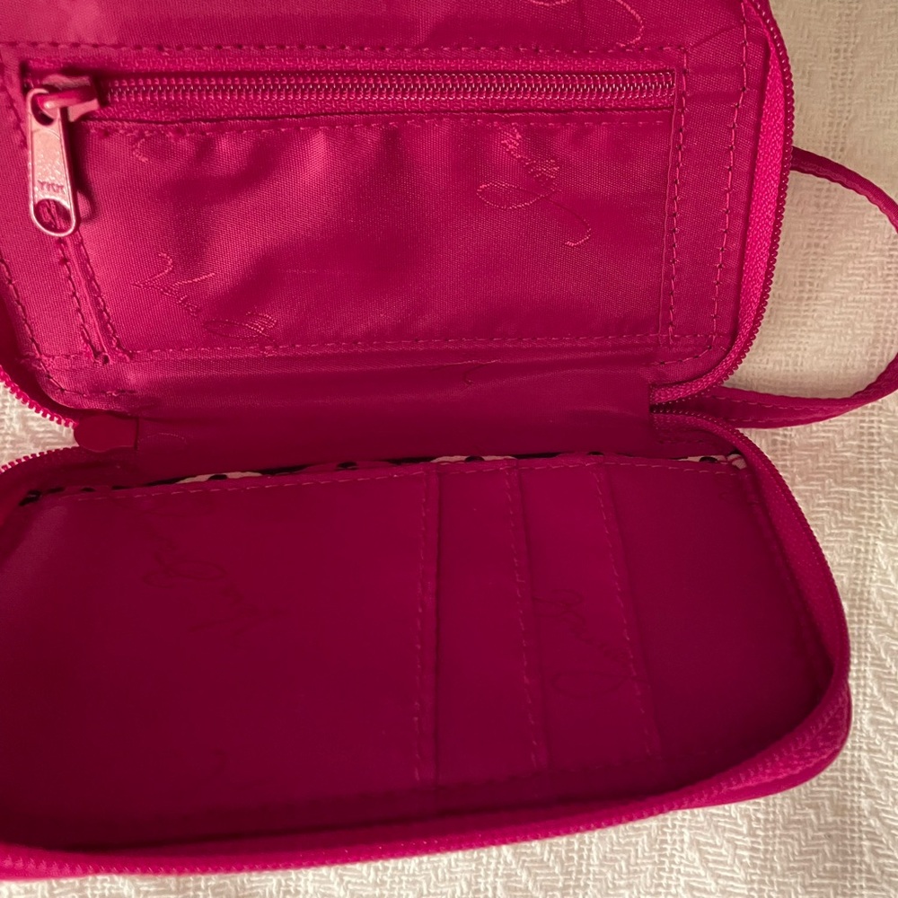 Vera Bradley Pink Quilted Wristlet - Picture 5 of 7
